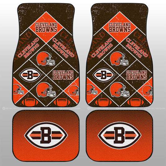 Cleveland Browns Car Floor Mats Sporty Team Collection - Gearcarcover - 1