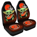Cleveland Browns Car Seat Covers Baby Yoda Car Accessories For Fan - Gearcarcover - 3