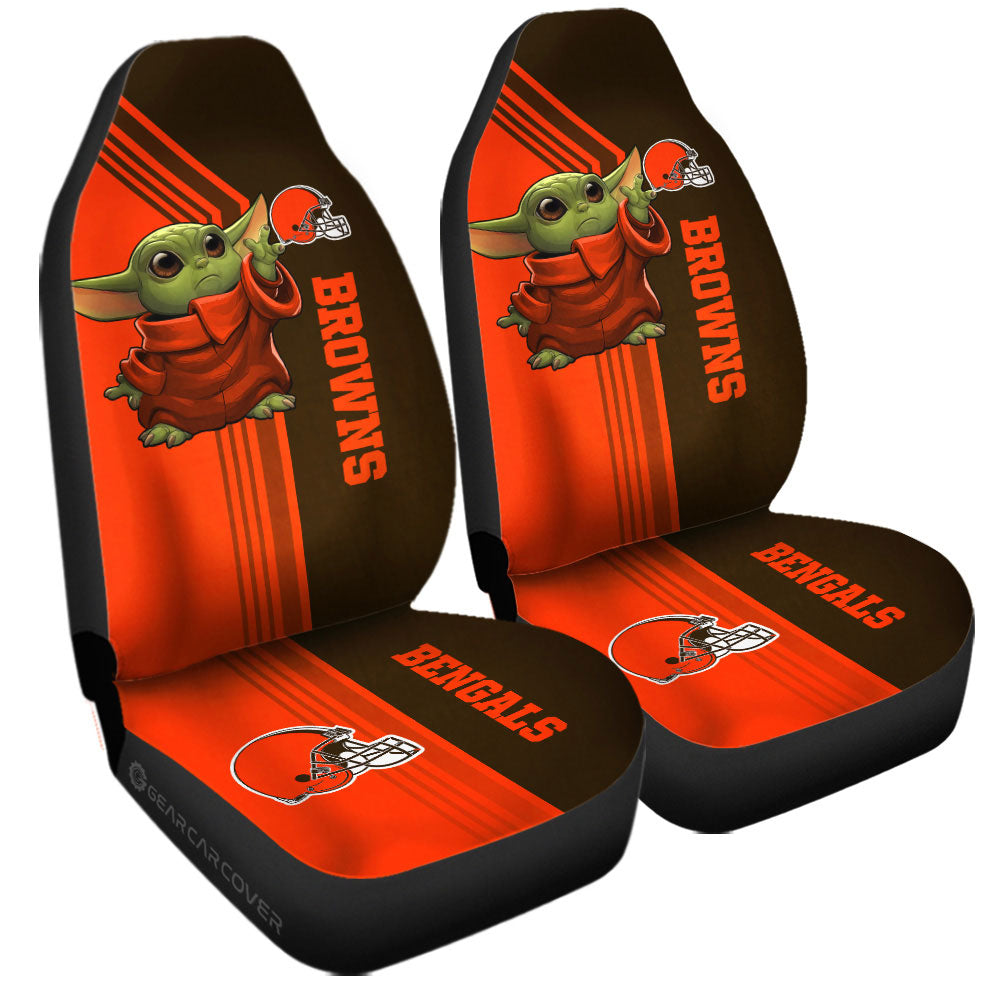Cleveland Browns Car Seat Covers Baby Yoda Car Accessories - Gearcarcover - 3