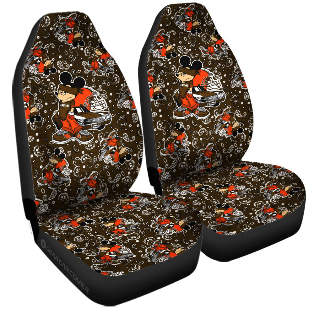 Cleveland Browns Car Seat Covers Cartoon Theme Collection - Gearcarcover - 3
