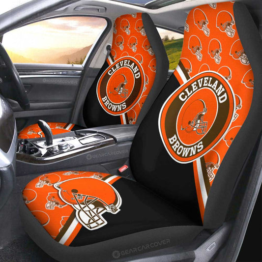 Cleveland Browns Car Seat Covers Custom Car Accessories For Fans - Gearcarcover - 2