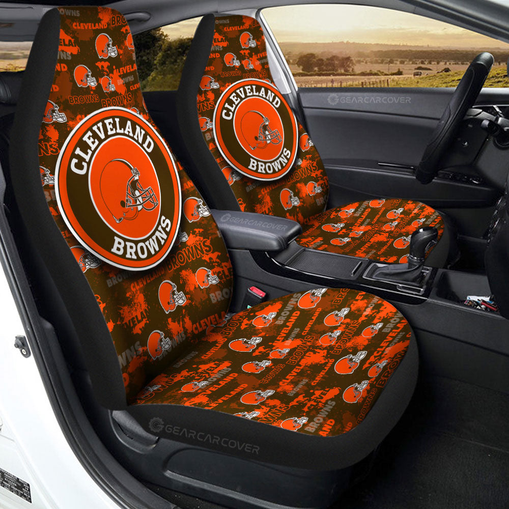 Cleveland Browns Car Seat Covers Custom Car Accessories - Gearcarcover - 2