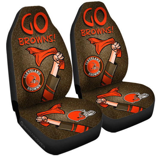 Cleveland Browns Car Seat Covers Custom Car Accessories - Gearcarcover - 2