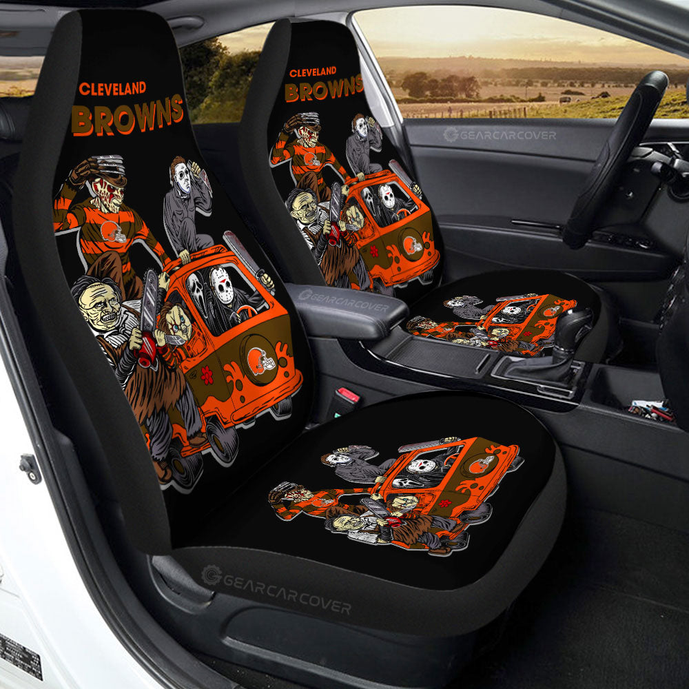 Cleveland Browns Car Seat Covers Custom Car Accessories - Gearcarcover - 2