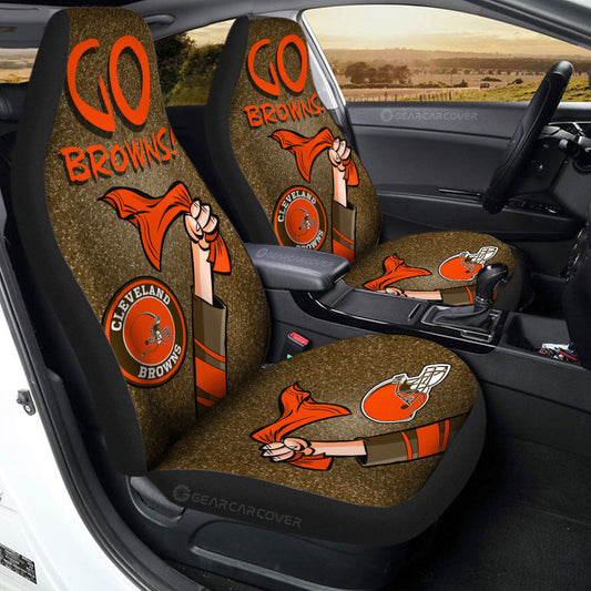 Cleveland Browns Car Seat Covers Custom Car Accessories - Gearcarcover - 1