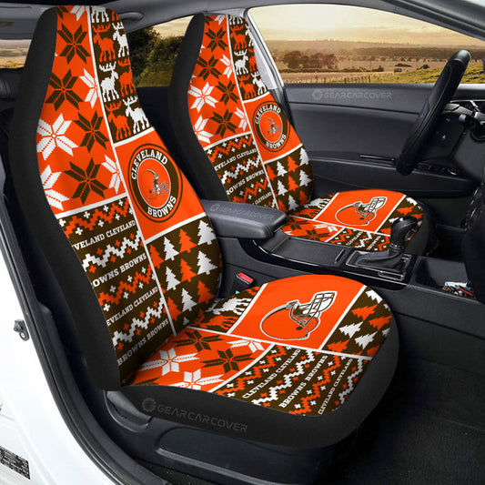 Cleveland Browns Car Seat Covers Custom Ugly Style Car Accessories - Gearcarcover - 2