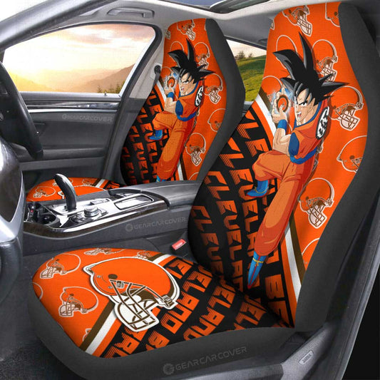 Cleveland Browns Car Seat Covers Goku Car Accessories For Fans - Gearcarcover - 2