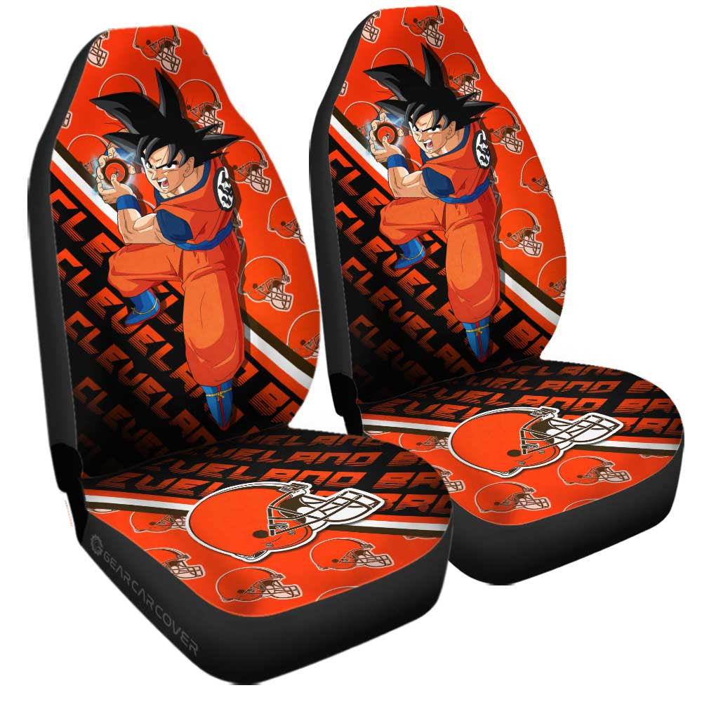 Cleveland Browns Car Seat Covers Goku Car Accessories For Fans - Gearcarcover - 3