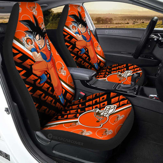 Cleveland Browns Car Seat Covers Goku Car Accessories For Fans - Gearcarcover - 1