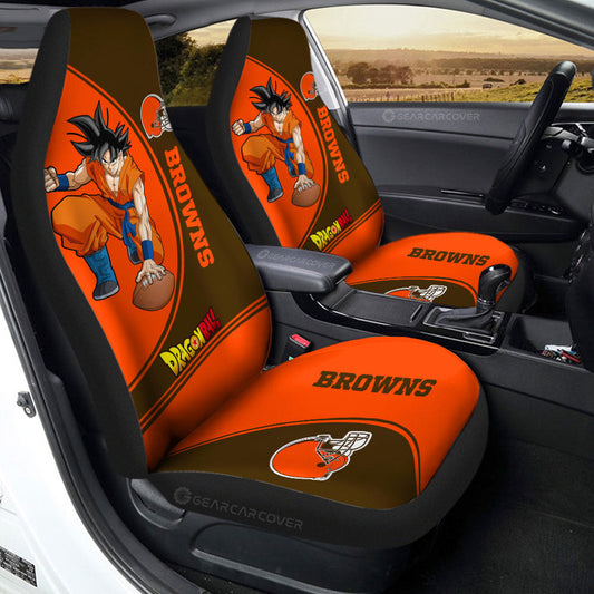 Cleveland Browns Car Seat Covers Goku Car Accessories For Fans - Gearcarcover - 2