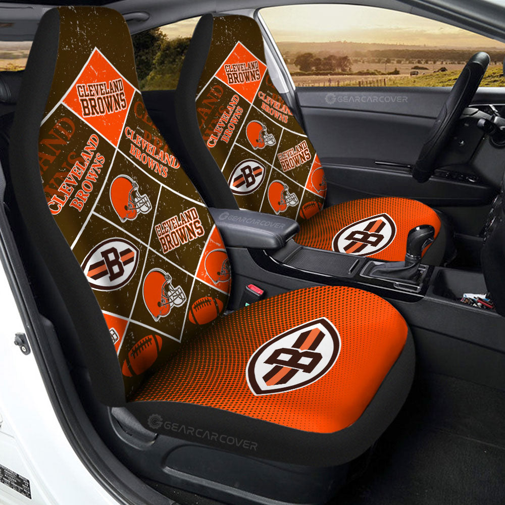 Cleveland Browns Car Seat Covers Sporty Team Collection - Gearcarcover - 2