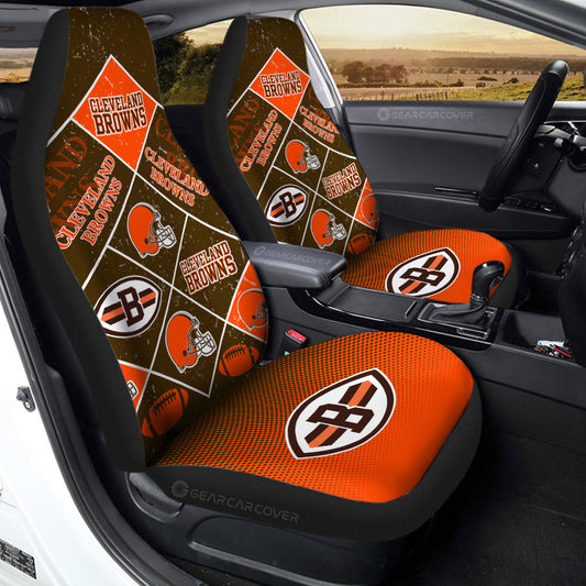 Cleveland Browns Car Seat Covers Sporty Team Collection - Gearcarcover - 2