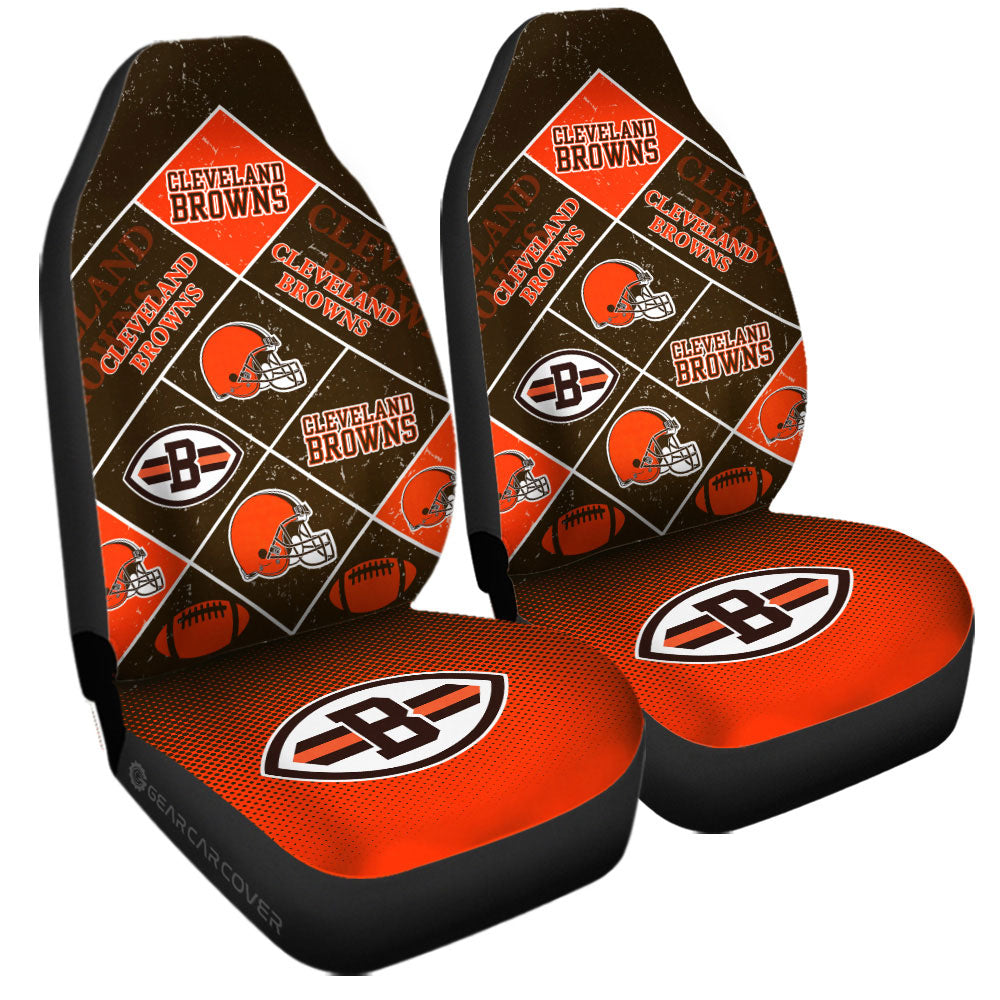 Cleveland Browns Car Seat Covers Sporty Team Collection - Gearcarcover - 3