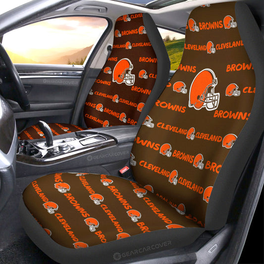 Cleveland Browns Car Seat Covers Sporty Team Collection - Gearcarcover - 1