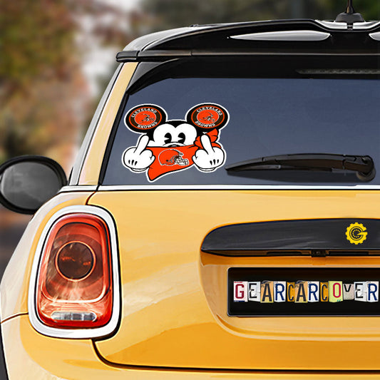 Cleveland Browns Car Sticker Custom Car Accessories - Gearcarcover - 1