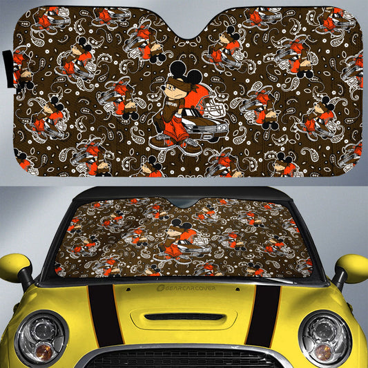 Cleveland Browns Car Sunshade Cartoon Theme Collection - Gearcarcover - 1