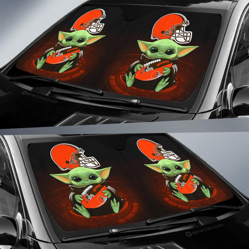 Cleveland Browns Car Sunshade Custom Car Accessories For Fan - Gearcarcover - 2