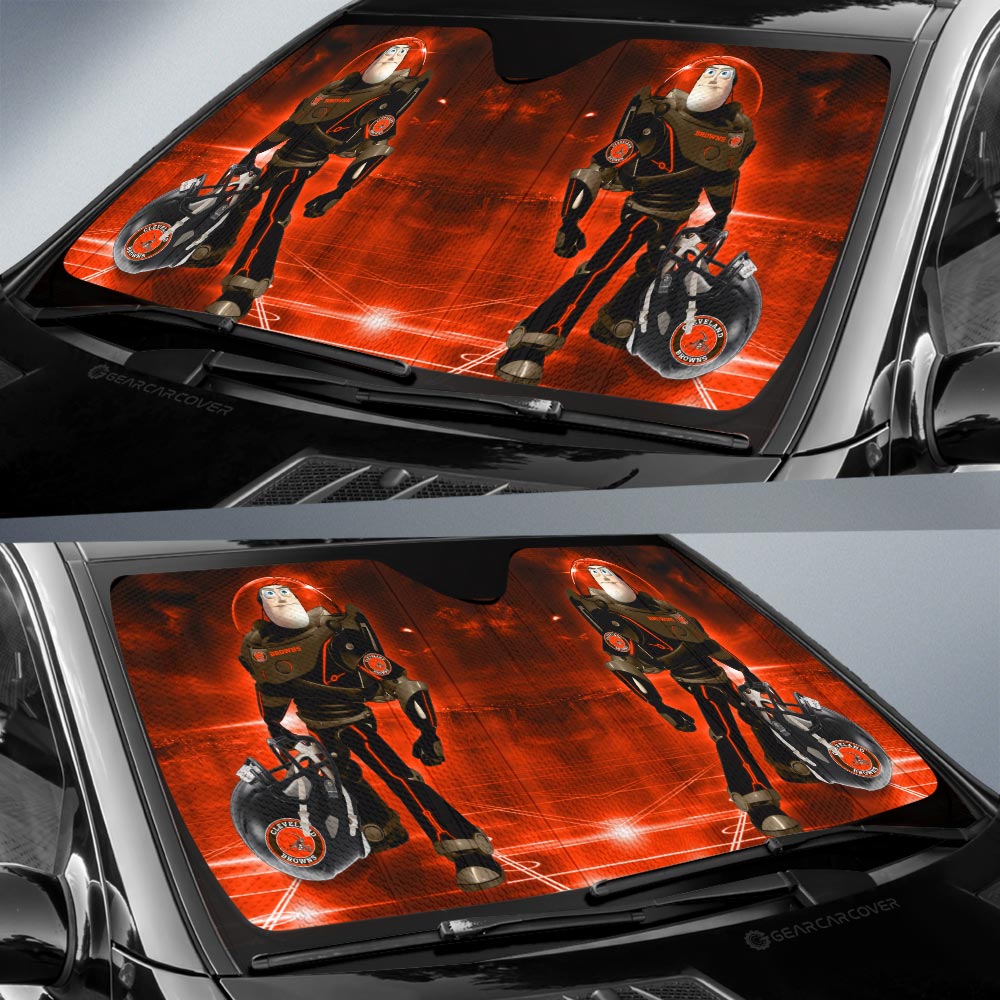 Cleveland Browns Car Sunshade Custom Car Accessories For Fan - Gearcarcover - 2
