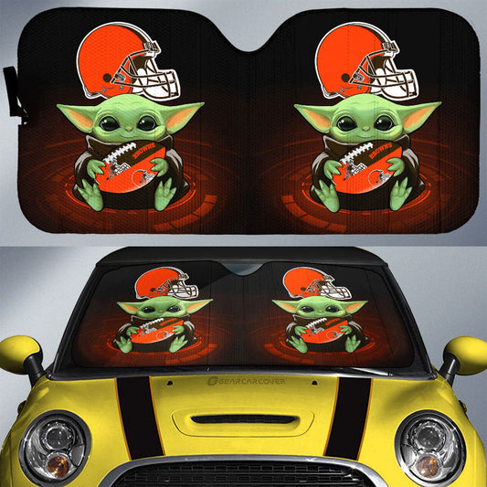 Cleveland Browns Car Sunshade Custom Car Accessories For Fan - Gearcarcover - 1