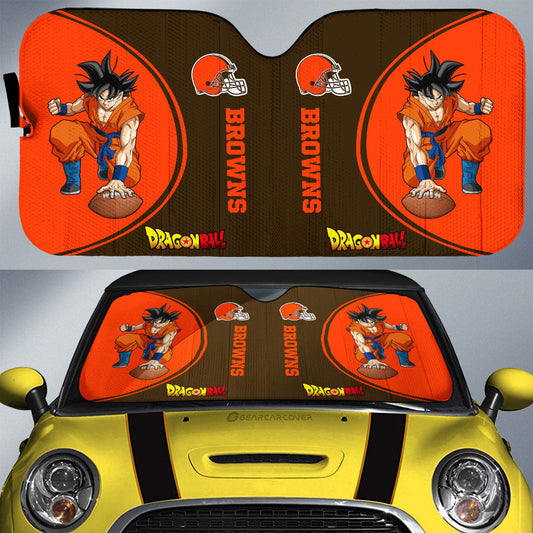 Cleveland Browns Car Sunshade Custom Car Accessories For Fans - Gearcarcover - 1