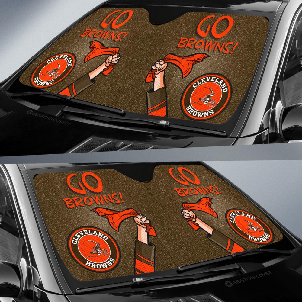 Cleveland Browns Car Sunshade Custom Car Accessories - Gearcarcover - 2