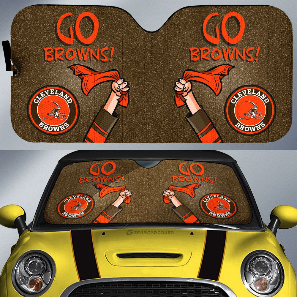 Cleveland Browns Car Sunshade Custom Car Accessories - Gearcarcover - 1