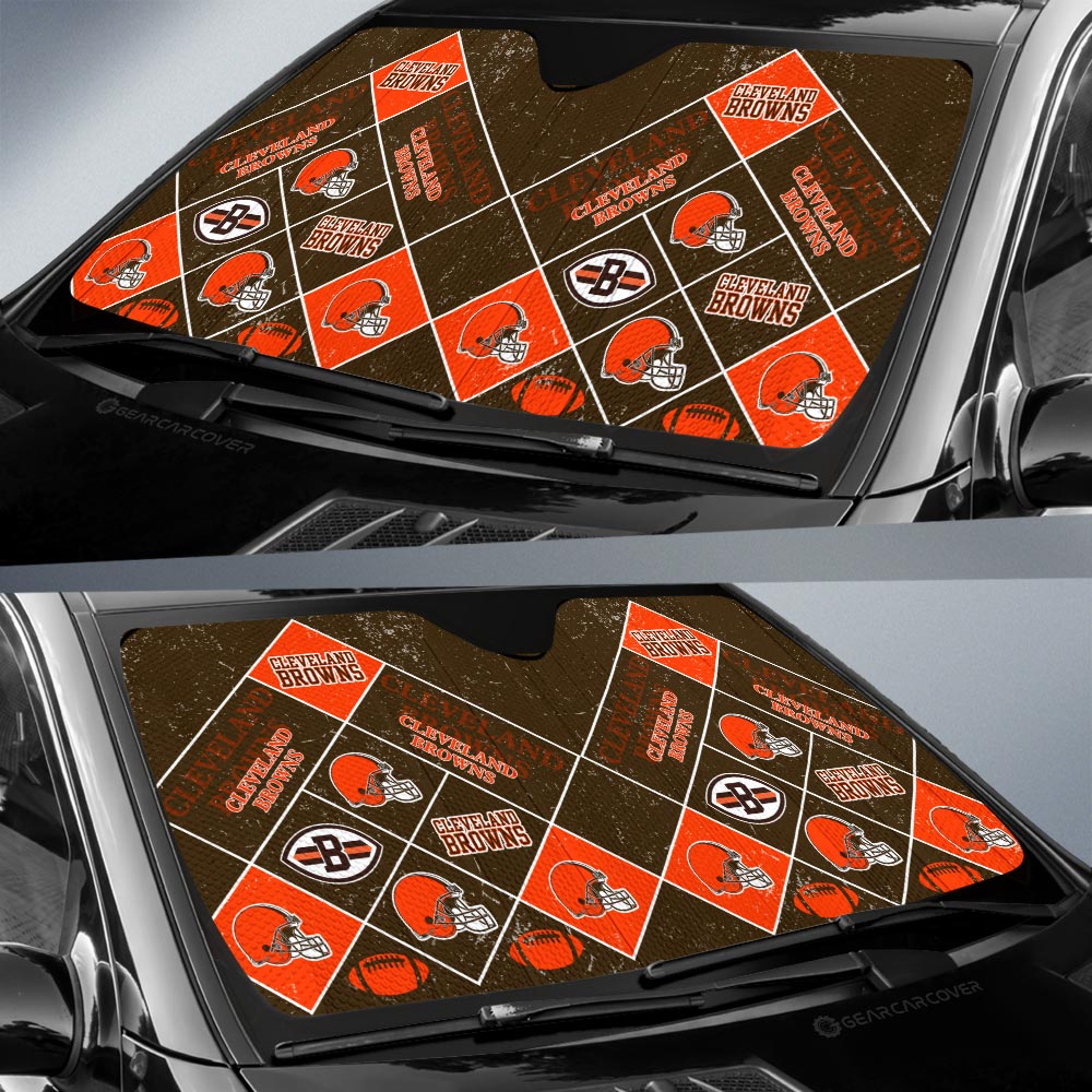 Cleveland Browns Car Sunshade Sporty Team Collection - Gearcarcover - 2