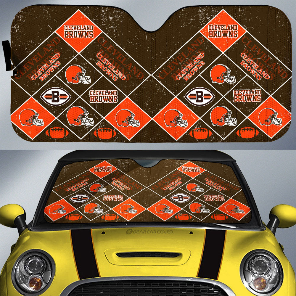 Cleveland Browns Car Sunshade Sporty Team Collection - Gearcarcover - 1