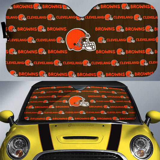 Cleveland Browns Car Sunshade Sporty Team Collection - Gearcarcover - 1