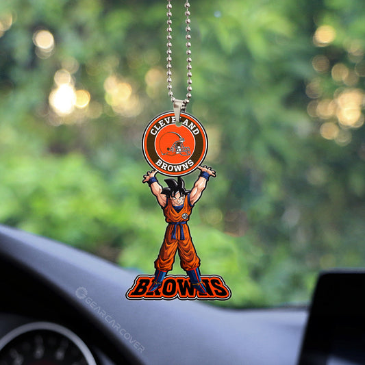 Cleveland Browns Ornament Goku Car Accessories - Gearcarcover - 2