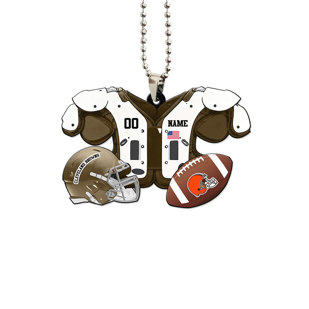 Cleveland Browns Ornament Personalized Uniforms Collection - Gearcarcover - 1