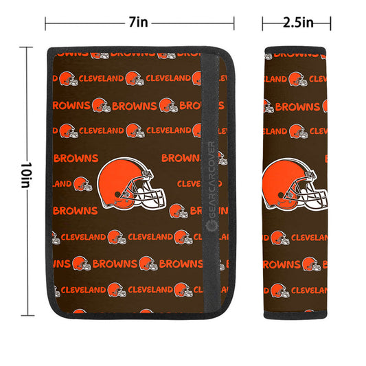 Cleveland Browns Seat Belt Covers Sporty Team Collection - Gearcarcover - 1
