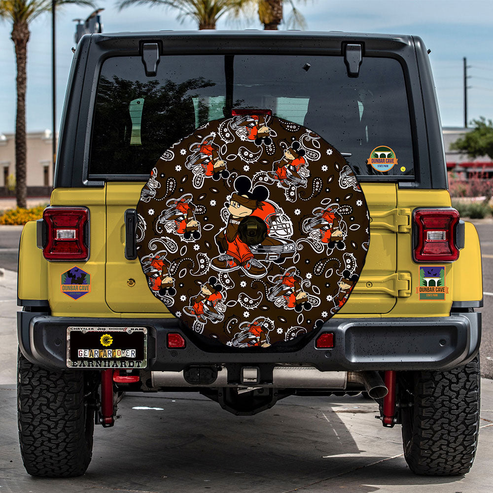 Cleveland Browns Spare Tire Covers Camera Hole Cartoon Theme Collection - Gearcarcover - 3