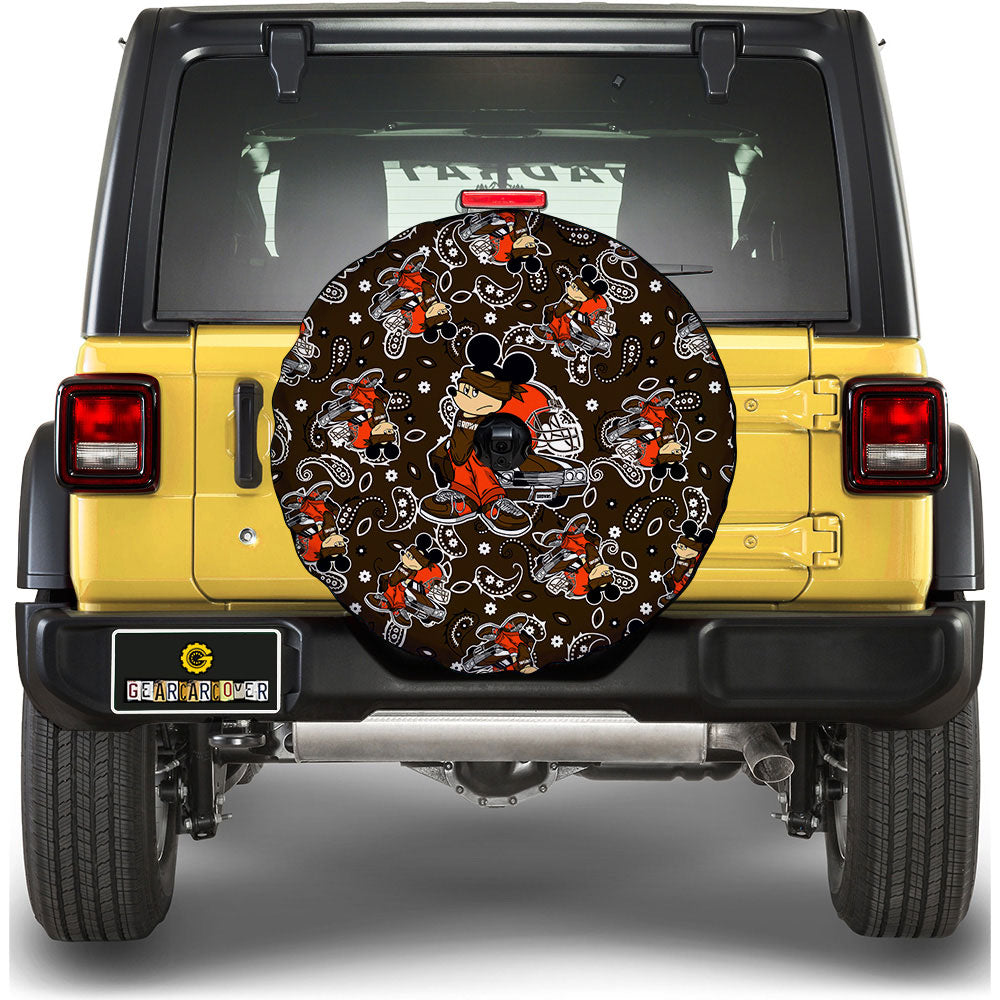 Cleveland Browns Spare Tire Covers Camera Hole Cartoon Theme Collection - Gearcarcover - 1