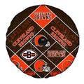 Cleveland Browns Spare Tire Covers Camera Hole Sporty Team Collection - Gearcarcover - 4