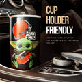 Cleveland Browns Tumbler Cup Custom Car Accessories For Fan - Gearcarcover - 3