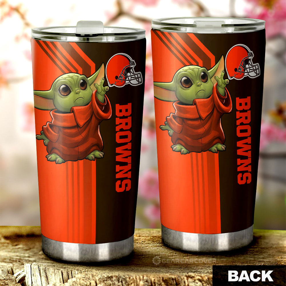 Cleveland Browns Tumbler Cup Custom Car Accessories - Gearcarcover - 2
