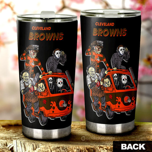 Cleveland Browns Tumbler Cup Custom Car Accessories - Gearcarcover - 2