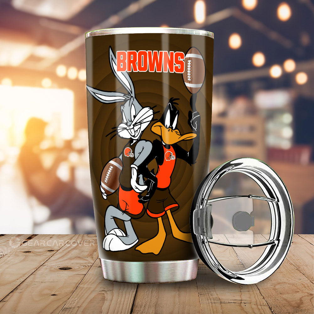 Cleveland Browns Tumbler Cup Custom Car Accessories - Gearcarcover - 2