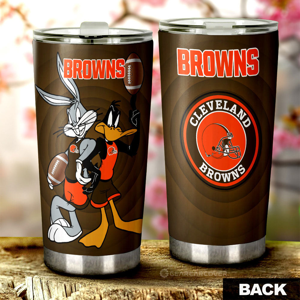 Cleveland Browns Tumbler Cup Custom Car Accessories - Gearcarcover - 1
