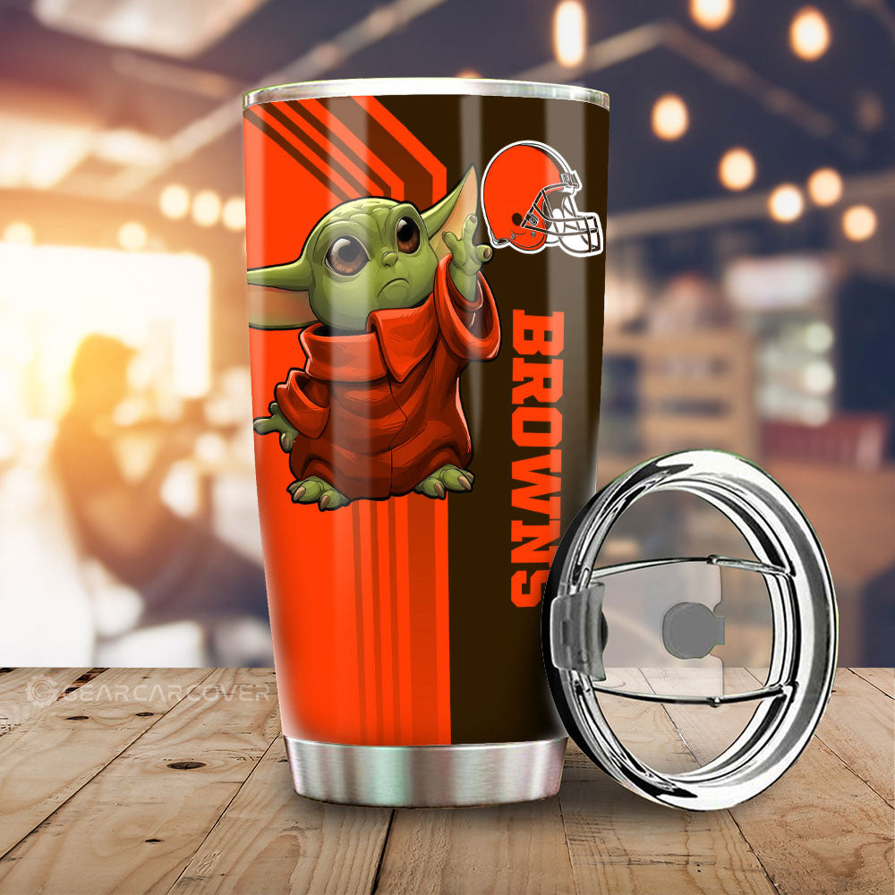 Cleveland Browns Tumbler Cup Custom Car Accessories - Gearcarcover - 1