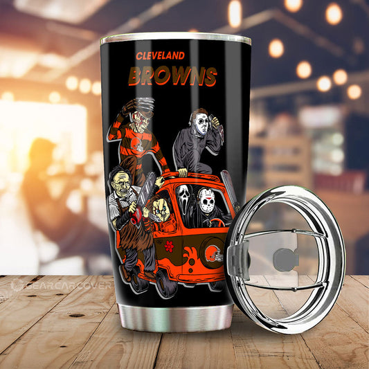 Cleveland Browns Tumbler Cup Custom Car Accessories - Gearcarcover - 1