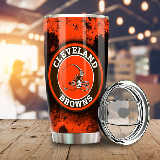 Cleveland Browns Tumbler Cup Custom Car Accessories - Gearcarcover - 1