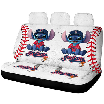 Cleveland Indians Car Back Seat Covers Stitch Theme Collection - Gearcarcover - 1