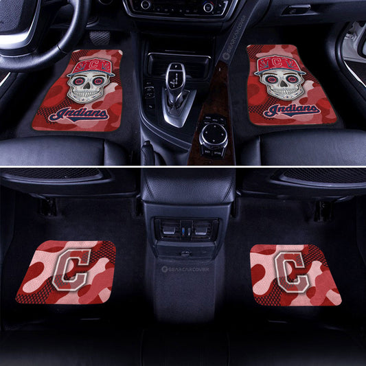 Cleveland Indians Car Floor Mats Skull Theme Collection - Gearcarcover - 2