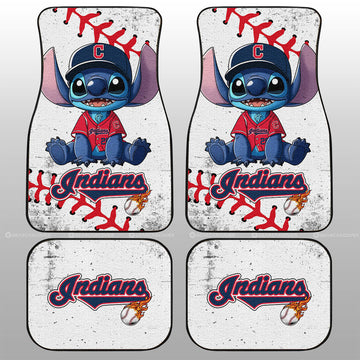 Cleveland Indians Car Floor Mats Stitch Theme Collection - Gearcarcover - 1