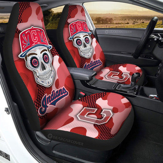 Cleveland Indians Car Seat Covers Skull Theme Collection - Gearcarcover - 2
