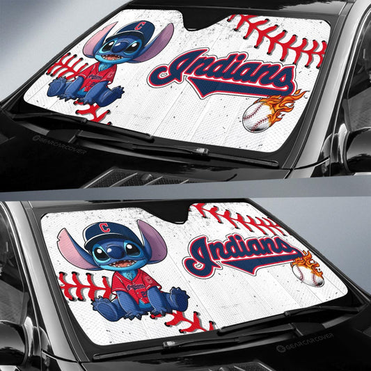 Cleveland Indians Car Sunshade Stitch Theme Collection - Gearcarcover - 2