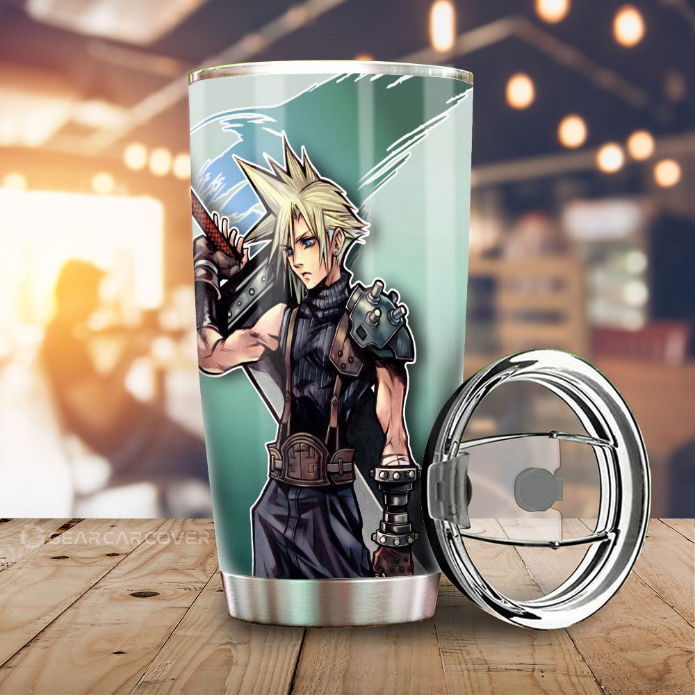 Cloud Strife Tumbler Cup Custom Car Accessories - Gearcarcover - 2