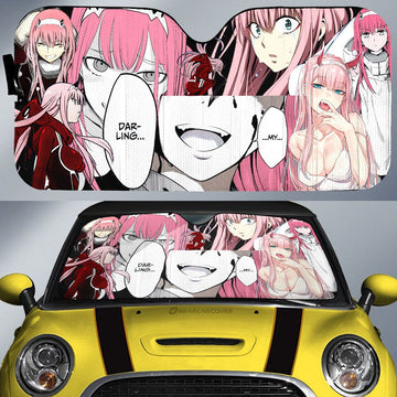 Code:002 Zero Two Car Sunshade Custom For Fans - Gearcarcover - 1